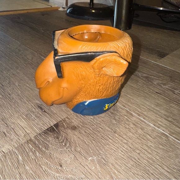 Vintage 1991 Smoking JOE CAMEL Head Cigarette Mascot Beer Soda Can Holder Coozie - Picture 2 of 7